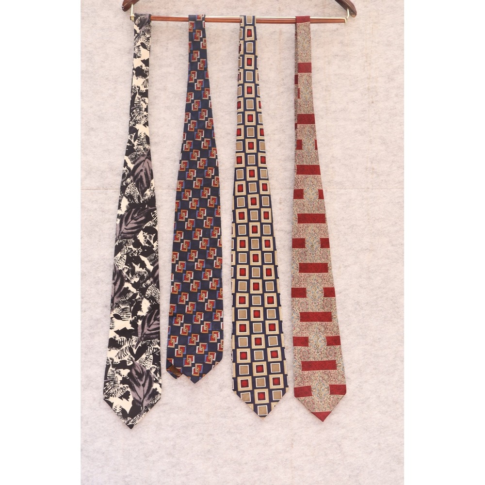 Vintage Silk Tie Lot Pierre Balmain Don Loper Jan Hailey Graham Lockwood Mens